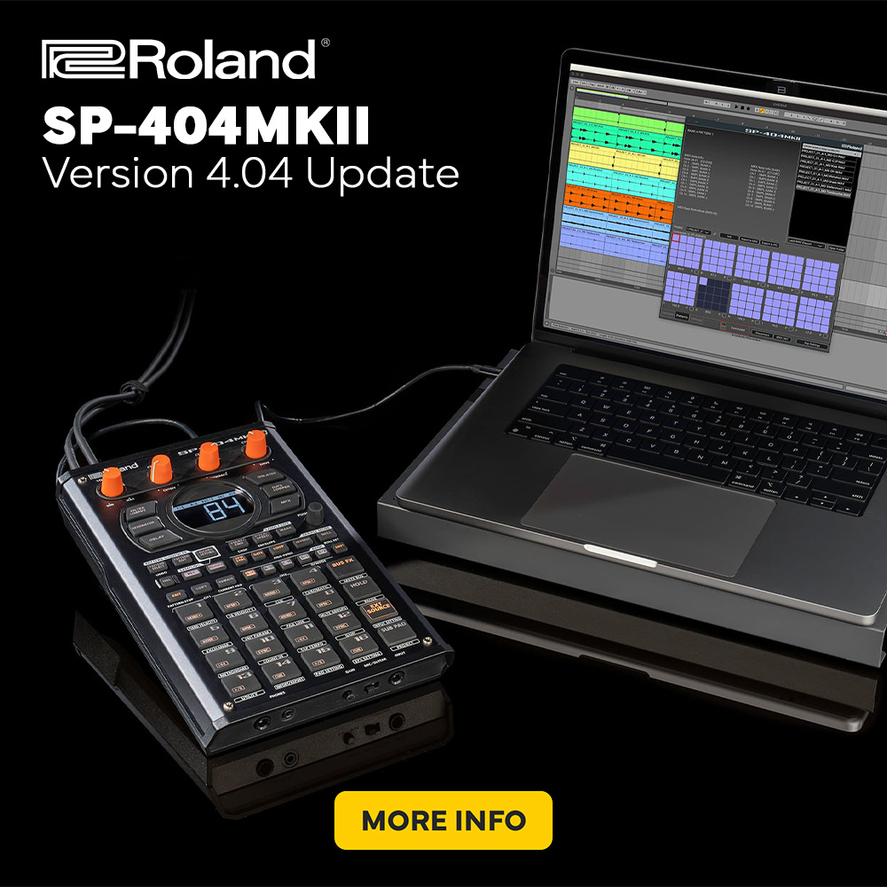 Huge new SP-404MKII version 4.04 update 🤩 Top features: • Loop Capture (inspired by SP-555 Looper) • Multipad Export • Koala App Integration • Groove Function (inspired by VP-9000 VariPhrase) • Sound Generator • Sample Merge More info: bit.ly/3vDqq3s