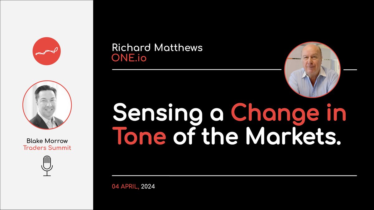 Traders_Summit's tweet photo. "Sensing a Change in Tone of the Markets"

Latest video by @dickiematthews5 Richard Matthews of https://t.co/5wsvhbfRMg.

Link here: https://t.co/c5A5MbWwED

#Markets #Analysis #Trading #OneIo #RichardMatthews #TradersSummit https://t.co/dOqLqKs6eR