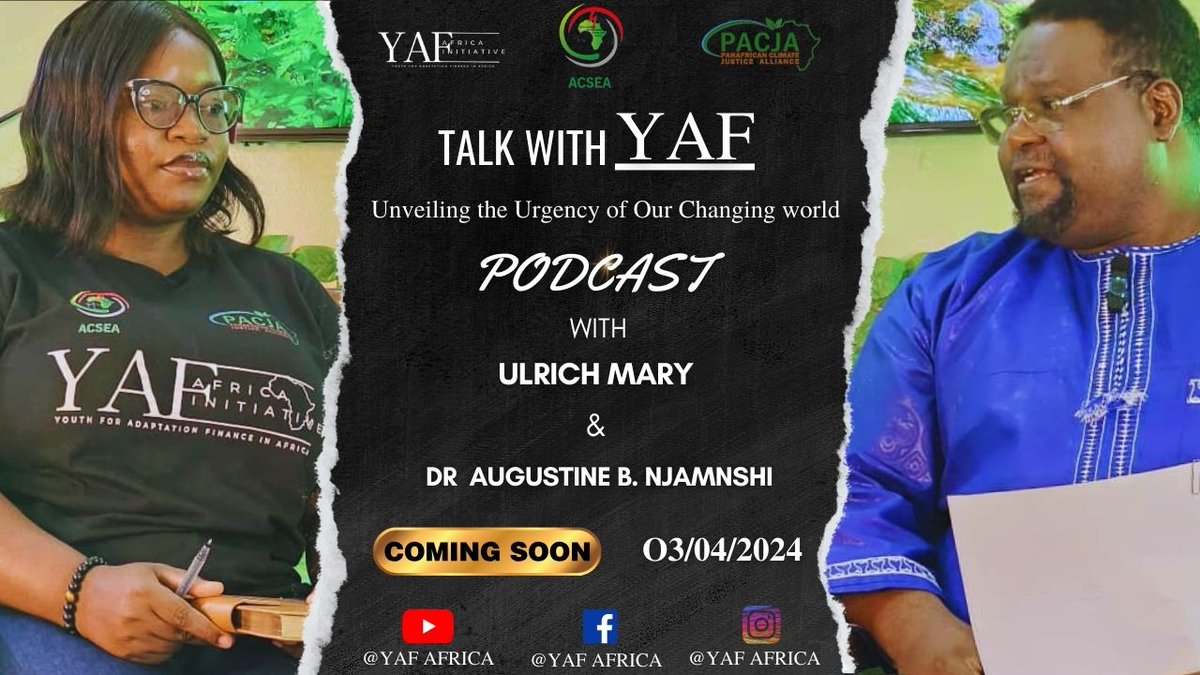 Unveiling the urgency of our changing world in relation to climate change: en route to #YOFAFA2024, watch this impactful conversation with @ABNJAMNSHI 👉👉youtube.com/watch?v=7xfWlY…