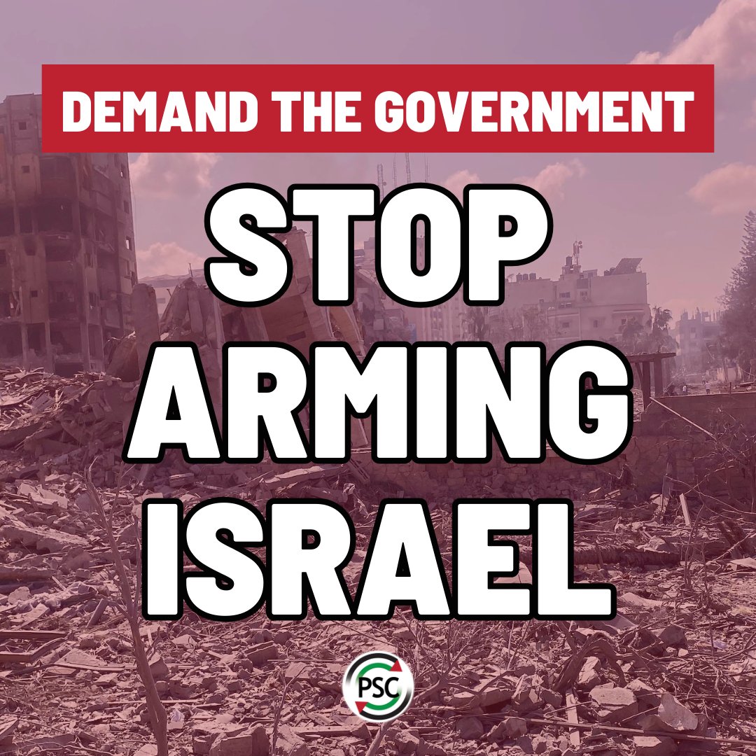 🚨Sign our petition to demand the UK stop arming Israel

25,000+ people have signed our petition calling on the UK government to stop the UK-Israel arms trade, after Israel bombed a food aid convoy, killing 7 aid workers including 3 UK citizens

Sign here: palestinecampaign.eaction.online/petitionarms