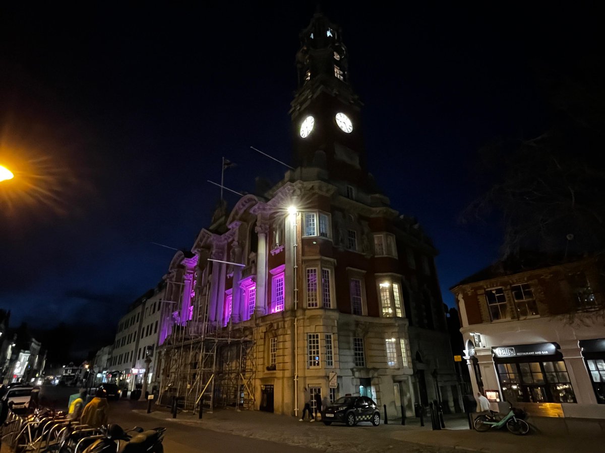 The Town Hall will be illuminated until April 8 for World Autism Acceptance Week. Find out more here: autism.org.uk/get-involved/r…