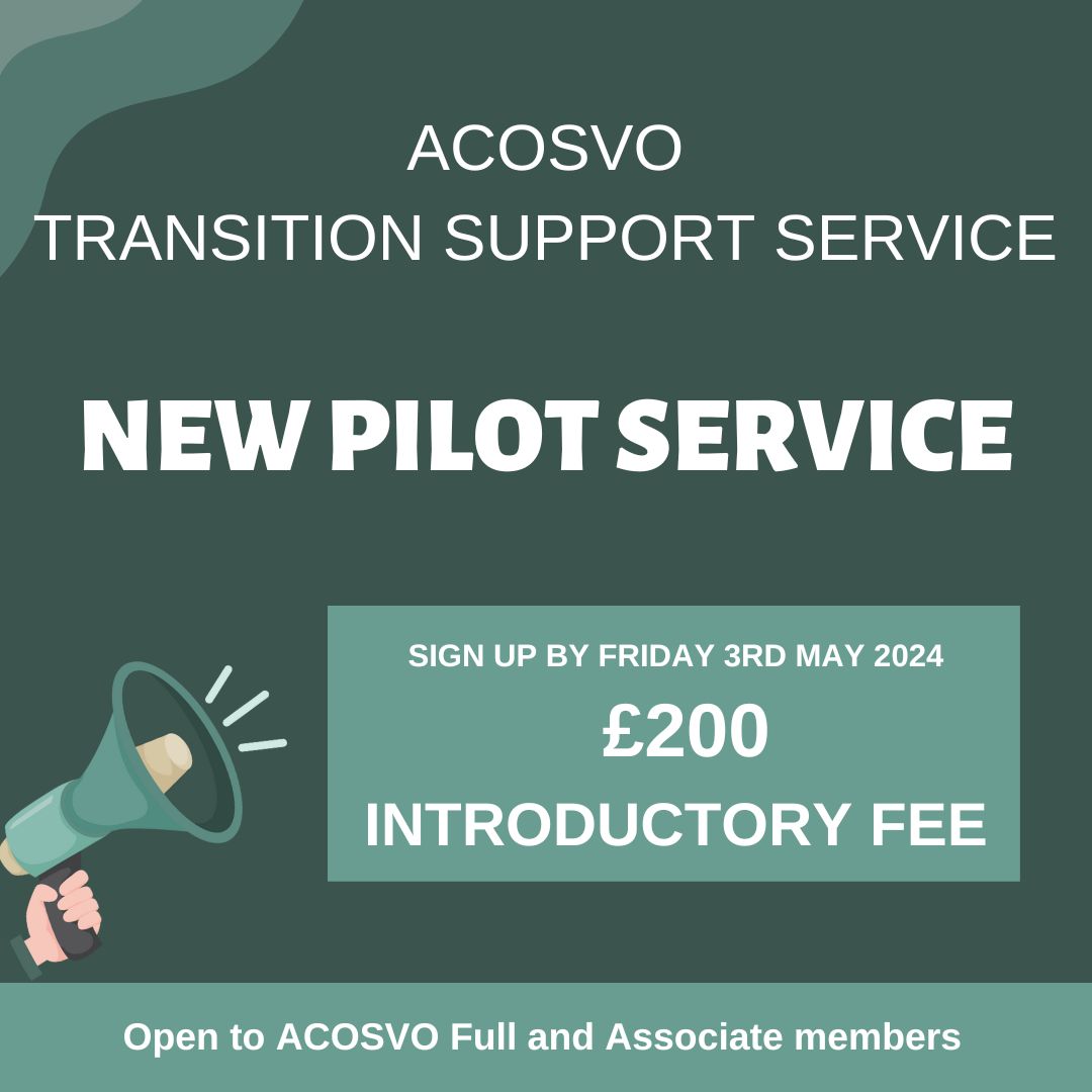 The Transition Support Service is a new pilot service for #voluntarysector senior leaders considering retirement, facing redundancy or moving to another role. Sign up by May 3rd to benefit from a reduced rate and a year of support and guidance. ➡️ bit.ly/3wVe9Ym