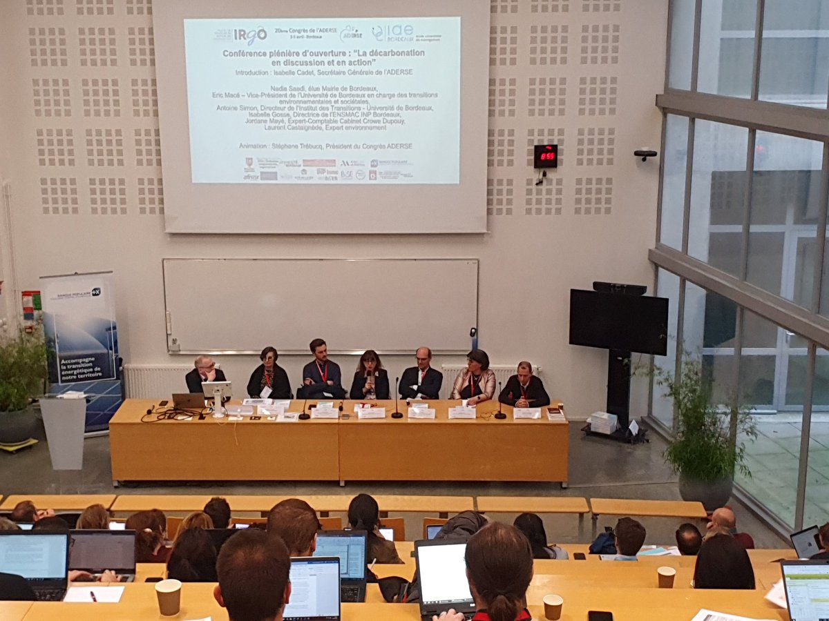 DrMrani's tweet photo. #ADERSE2024 
#IAE #Bordeaux 
Le 20ème congrès de l'ADERSE se poursuit:
1. Conférence plénière "La décarbonation en discussion et en action"
2. #Hackathon #RSE
3. #Ateliers https://t.co/fyHkXjyKqI