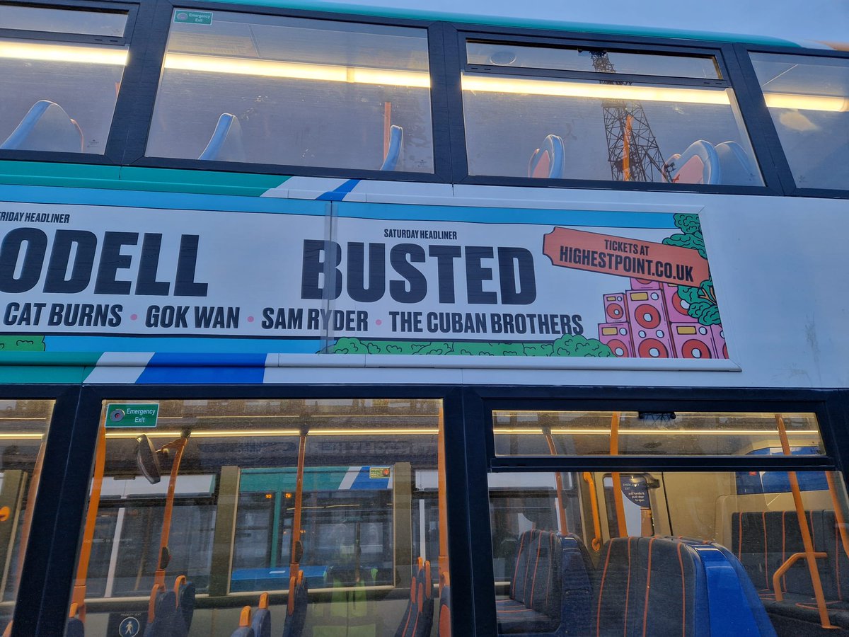 When you see @Busted Highest Point banner on your local buses 😍😍 I can't believe they are coming here!!!! @mattjwillis @JamesBourne @CharlieSimpson