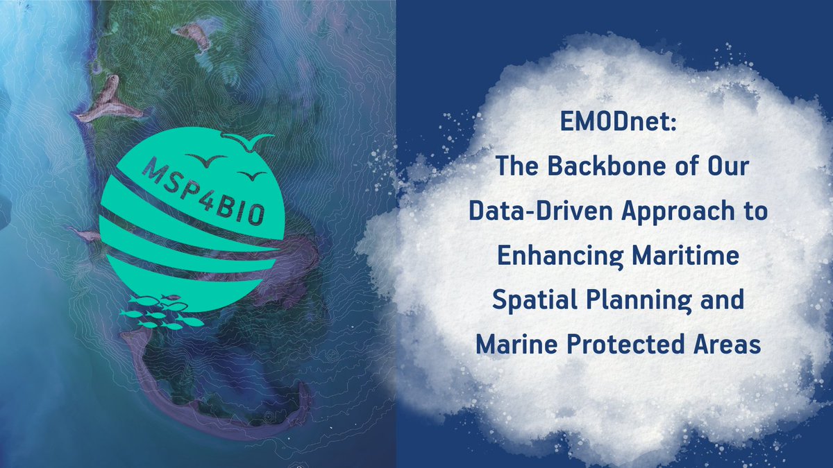 Embracing EMODnet for a greener ocean future! @MSP4BIO_Project  leads #MaritimeSpatialPlanning & #MPA enhancement across EU until July 2025. With 17 partners, we're using @EMODnet data to support #EUBiodiversityStrategy2030 & #EUGreenDeal for #BlueGrowth
👉🏻msp4bio.vliz.be