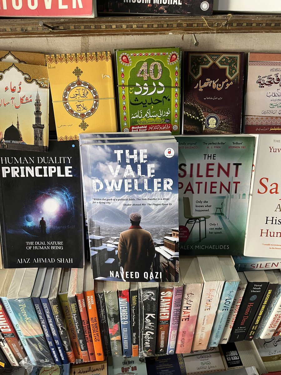 NaveedQazi's tweet photo. Copies of The Vale Dweller available at Gulshan Books, Khan News Agency and Bestseller. @alcove_the #Srinagar #Kashmir @bakers_book https://t.co/Ho1oXWYXeO