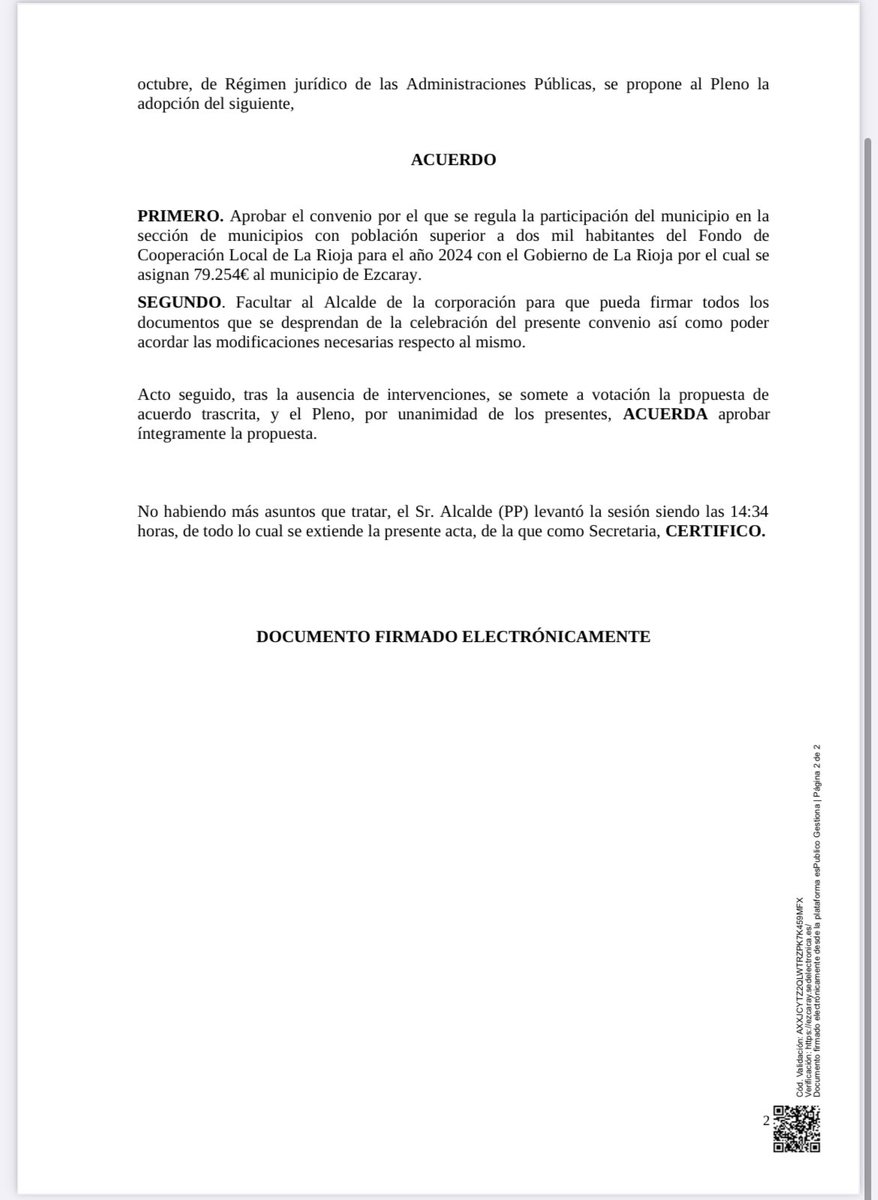 EzcarayPP's tweet photo. Parece ser que a los señores socialistas de #Ezcaray no les gusta ir a los plenos cuando no gobiernan ellos, tercer pleno de esta legislatura donde no acude ningún concejal socialista… https://t.co/HQfsAhIen4