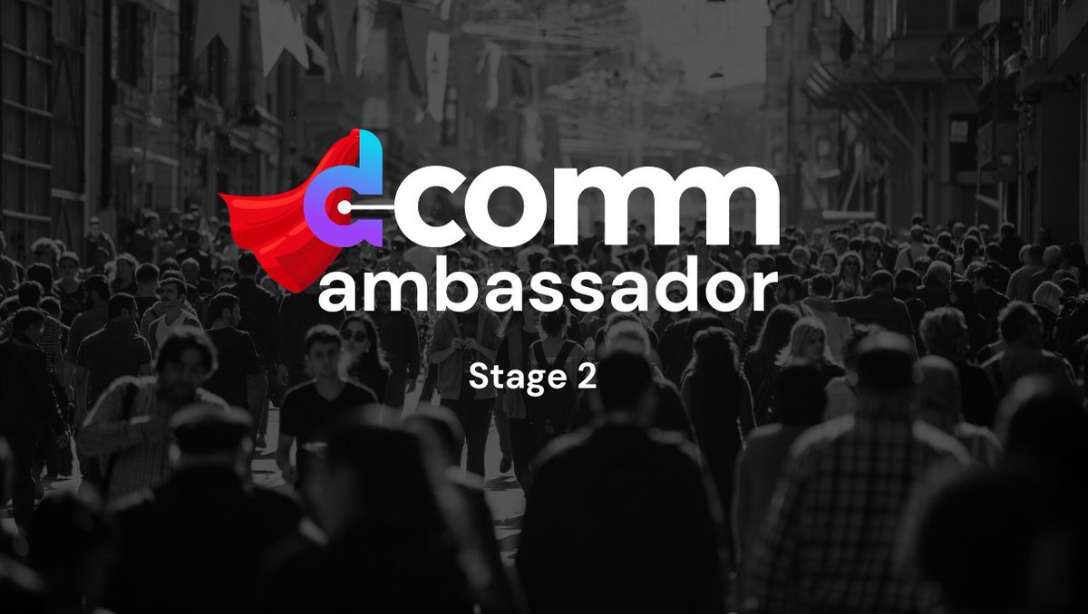 I earlier anounced the launching of @DComm_Official 's stage 2 of their ambassador program, well I'm happy and proud to anounce that I've been picked to continue with stage 2 of the program and I'm very happy and eager to start working for @DComm_Official 
#iamdcomm
So let's go!!