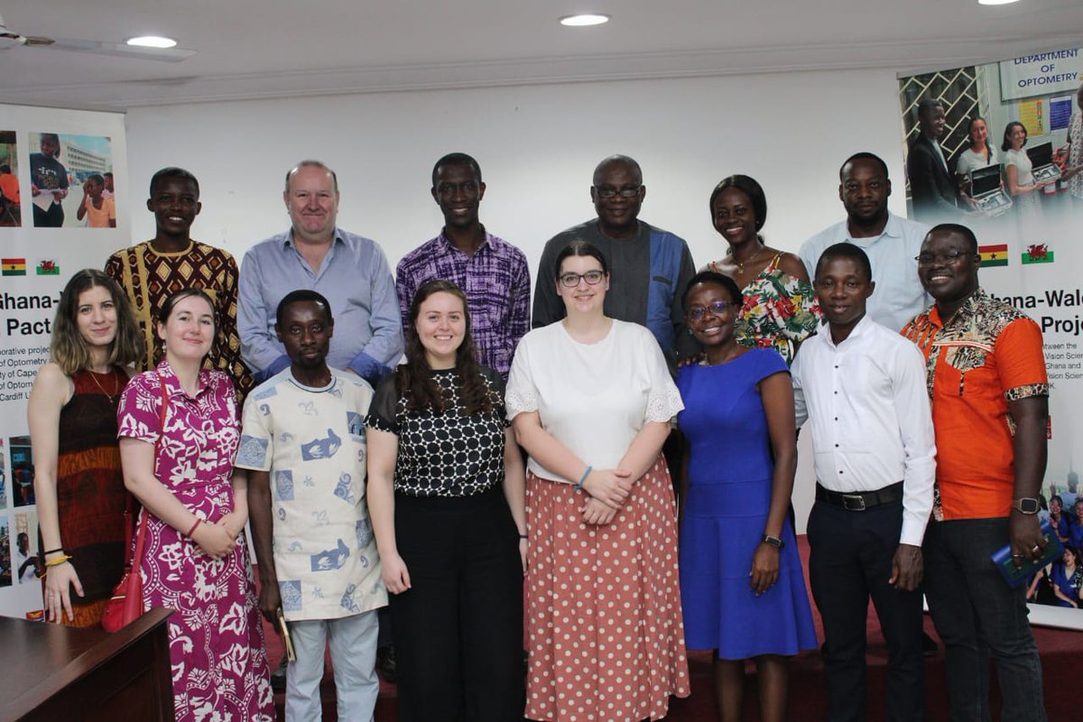 The Ghana-Wales Vision Pact Through the Global Challenges Research Fund grant (£47k) from the Higher Education Funding Council for Wales @HEFCW, for a project titled 'The Ghana-Wales Vision Pact - Advancing and Promoting Eyecare and Research in Ghana'. 1/5