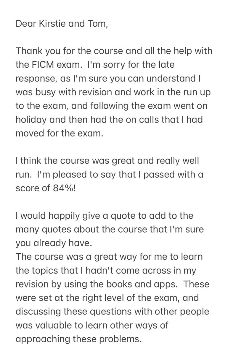 When Dr Syratt tells you he loves reading articles &amp; writing SBAs from them… #ficm