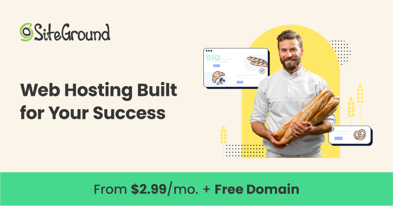 SiteGround's tweet photo. Get your SiteGround web hosting plan today and take advantage of:
🚀 Up to 5x site speed boost thanks to innovative in-house technologies;
🛠️ Easy-to-use tools to build and manage your website;
🎁 Free Domain, Email, SSL, CDN and backups;
❤️ 98% client satisfaction rate!