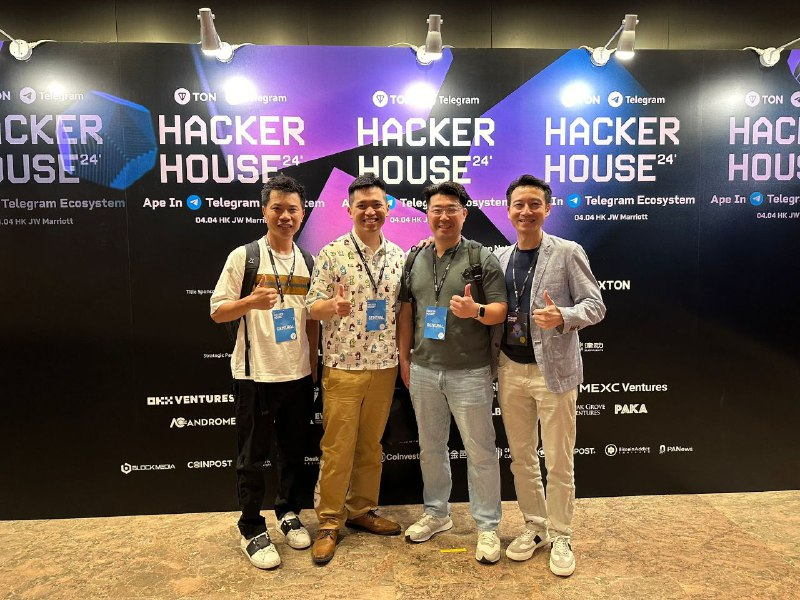 CatizenAI's tweet photo. Come and meet the Catizen team members!😼
COO Barry - Co-Founder Allen - CMO Pierce - CEO David🔥
@TONHackerHouse https://t.co/BcxVacGoWe
