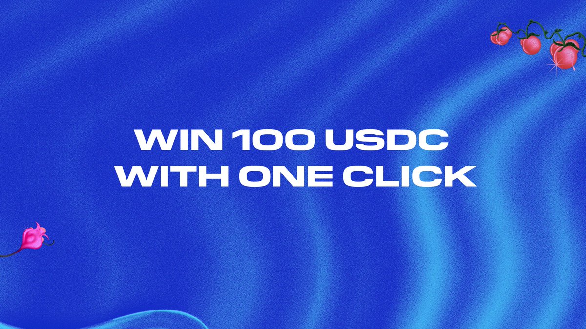 Earn 100 USDC by entering our raffle with a click! 💰 Claim this quest to enter raffle -> zealy.io/cw/join/questb… If you don't want to miss out on the next big win - join now! The winner will be selected on Monday 8 April.