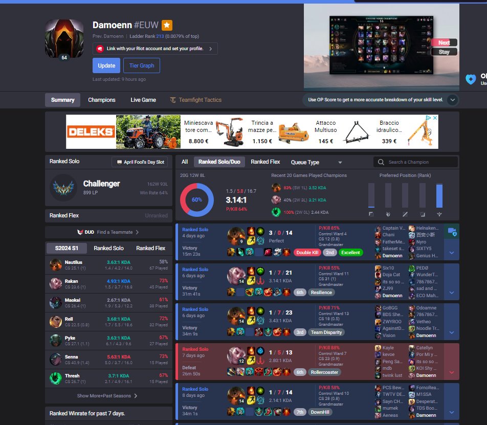 After my contract ended with <a href="/aNc_Outplayed/">aNc Outplayed</a> 

I'm now a Free Agent for 2024 Summer Split.  Mainly interested in ERL1/ERL2.
Can provide VoDs upon request.  

References: <a href="/Cristoishere/">Cristofaro 'Cristo' Di Maggio</a> <a href="/GevousLoL/">Gevous</a>  

Contact me: DMs or my Agent <a href="/kaaninthe/">Kaan</a> 
 
❤️&amp; 🔄are highly appreciated