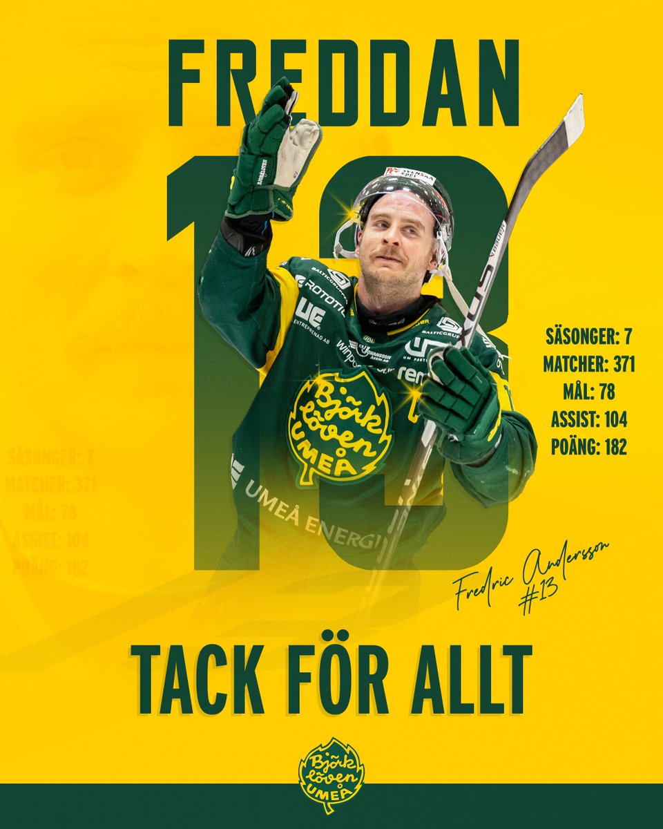 Tack för allt Captain! 💚💛 #björklöven