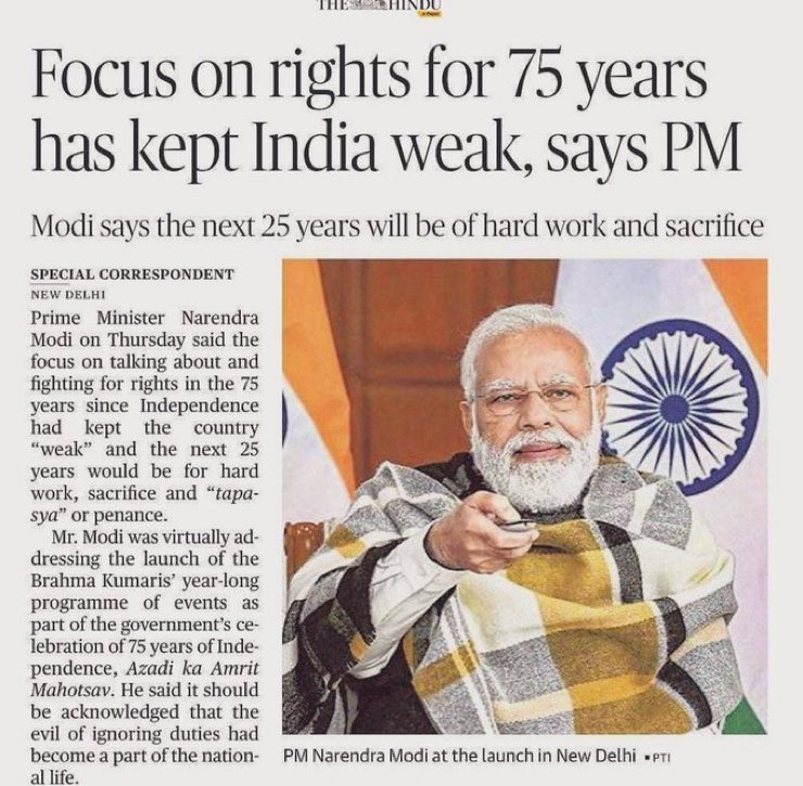 dubeyamitabh's tweet photo. Now anyone who votes for him is basically voting to enslave themselves. https://t.co/TVYPzURUvu