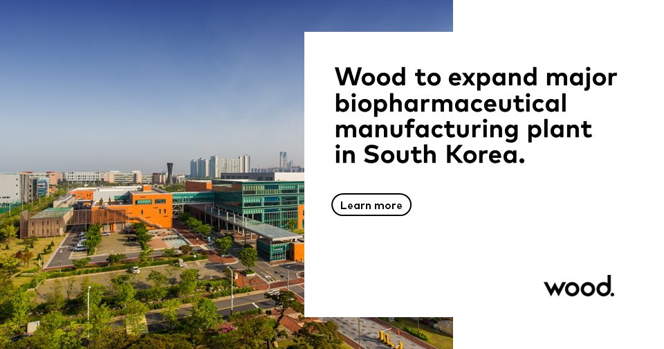 ⭐ Wood has been selected to expand major @Celltrioninc biopharmaceutical manufacturing plant in South Korea. ⭐ Read more ➡ woodplc.com/news/latest-pr… #LifeSciences #DesignTheFuture #Biopharmaceutical