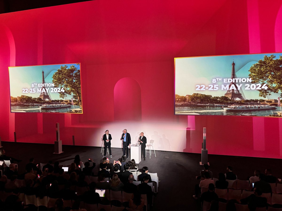 Un @vivatech encore plus enrichi ! C’est la promesse de la 8ème édition que nous présentons avec Maurice Lévy et @b2zet Beaucoup d’IA, de tech durable, d’innovations exposées en avant-première. + de 2200 startups + de 450 speakers Et la mobilisation du Groupe @Echos_Parisien