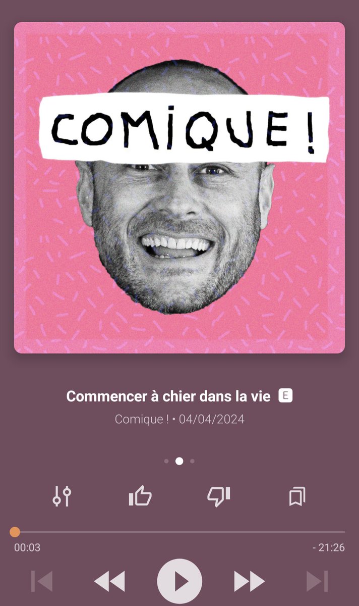 Un nouvel épisode de "Comique !" (c'est mon podcast) est en ligne. Écoutez-le. Abonnez-vous. Partagez-le. Et brossez-vous bien les dents.
