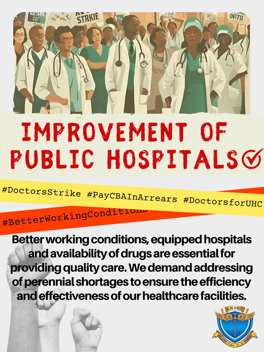 #SystemYaFacts
#NakhumichaMustGo 
#HealthcareMisgovernment #ImplementCBA #SafeguardDoctors
#PatientsBeforePolitricks
#DoctorsStrikeKE