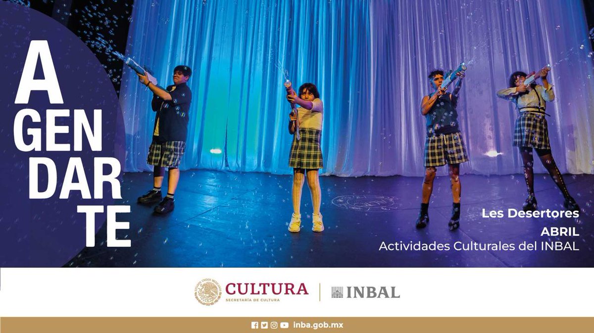 bellasartesinba's tweet photo. ¡Todavía estás a tiempo de organizar tu agenda cultural de este mes! 🗓️ ✍️ 🍭
Descarga o consulta nuestro #AgendARTE de ABRIL para que conozcas todas las actividades que tenemos para ti.
🎶🩰📚🎭🖼️👉 https://t.co/Jmt7xoQMOH https://t.co/ohKRcPXxaV