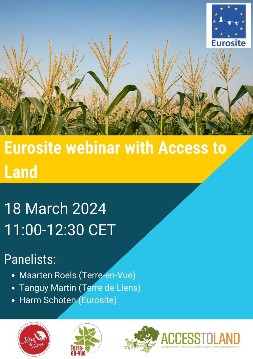 #Eurosite and #AccesstoLand - Watch our Webinar!
vimeo.com/930546424