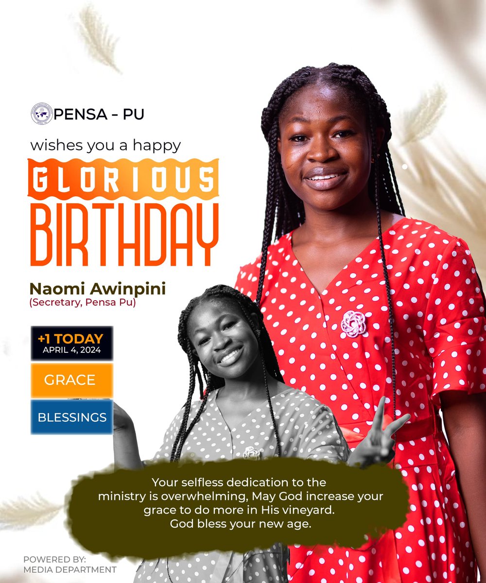 pensa_pu's tweet photo. Our very own Secretary is +1 today!!🎉❤️🎂

On this special day, please accept our heartfelt gratitude for your dedicated service. God will surely reward you for all that you do🫡🥰

May your coming year be as wonderful as you. We cherish you so much. Happy Birthday, dear Naomi! https://t.co/DNj3HLrXOE
