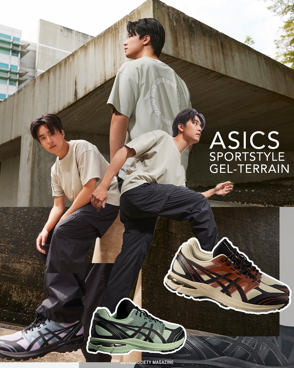 ASICS Sportstyle Gel -Terrain : แรงบันดาลใจจากรองเท้าวิ่งเทรลรุ่นดังในตำนานอย่าง FUJITRABUCO™ พร้อมการอัปเดตส่วนพื้นรองเท้าชั้นกลางให้โมเดิร์นมากขึ้น ตอบโจทย์การใช้งานในชีวิตประจำวัน #asics #nengnn