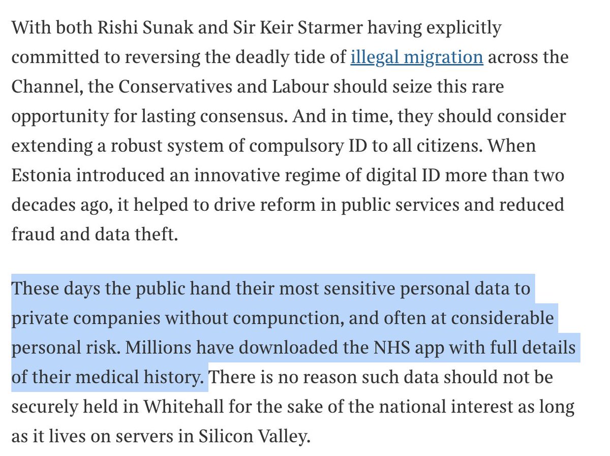 Things like this - in today's Times on ID cards - just tell me the writer hasn't really understood or researched the public's views on any of this data/identity/tech stuff