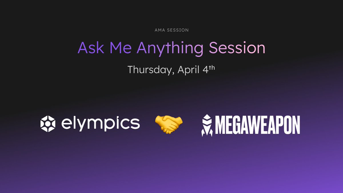 Guys, here comes an AMA like never before! 👊 Today, we will host x spaces together with @_megaweapon_, builders of a fast-paced, top-down shooter game. Curious to hear about casual and skill-based gaming in Web3? Set a reminder! 🔗 x.com/i/spaces/1lpkq…