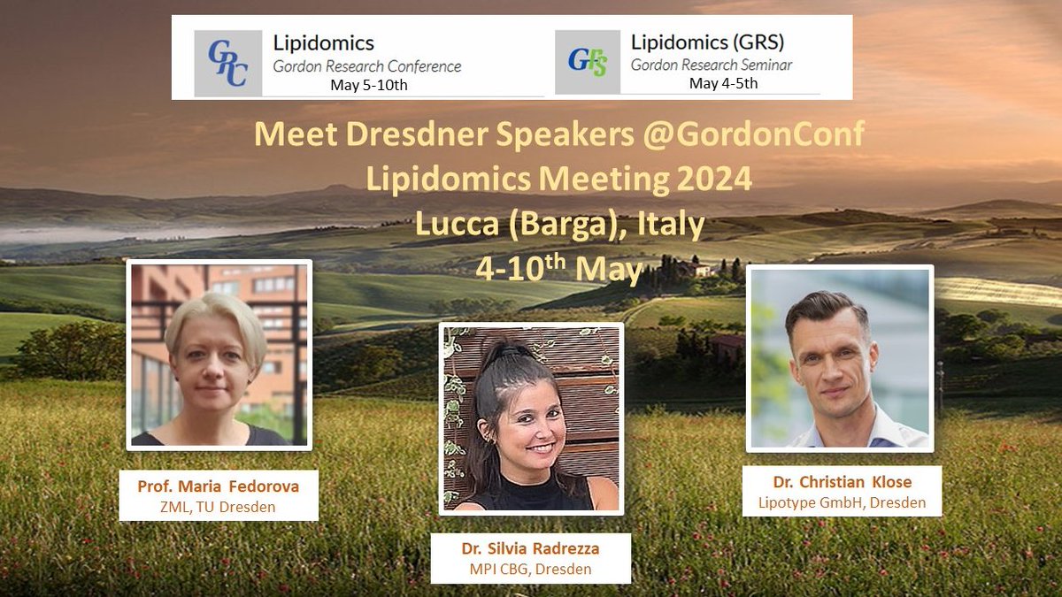 Shevchenko Lab (@labshevchenko) on Twitter photo 📢Dresden Lipid Research Community presents!
Meet Dresdner speakers at the 2nd Gordon #Lipidomics Conference & Seminar in Lucca (Barga), Italy 4-10th May 2024!
Application deadline - 6th & 7th April!
grc.org/lipidomics-con…
grc.org/lipidomics-grs…
<a href="/GordonConf/">Gordon Research Conferences</a> #massspec 📢Dresden Lipid Research Community presents!
Meet Dresdner speakers at the 2nd Gordon #Lipidomics Conference & Seminar in Lucca (Barga), Italy 4-10th May 2024!
Application deadline - 6th & 7th April!
grc.org/lipidomics-con…
grc.org/lipidomics-grs…
<a href="/GordonConf/">Gordon Research Conferences</a> #massspec