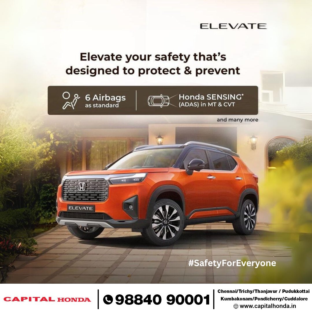 Elevate your safety with confidence!

Drive with protection and prevention at every turn.

To Know More: capitalhonda.in
Or contact us at +91 98840 90001

#SafetyFirst #CapitalHonda #SafetyForEveryone