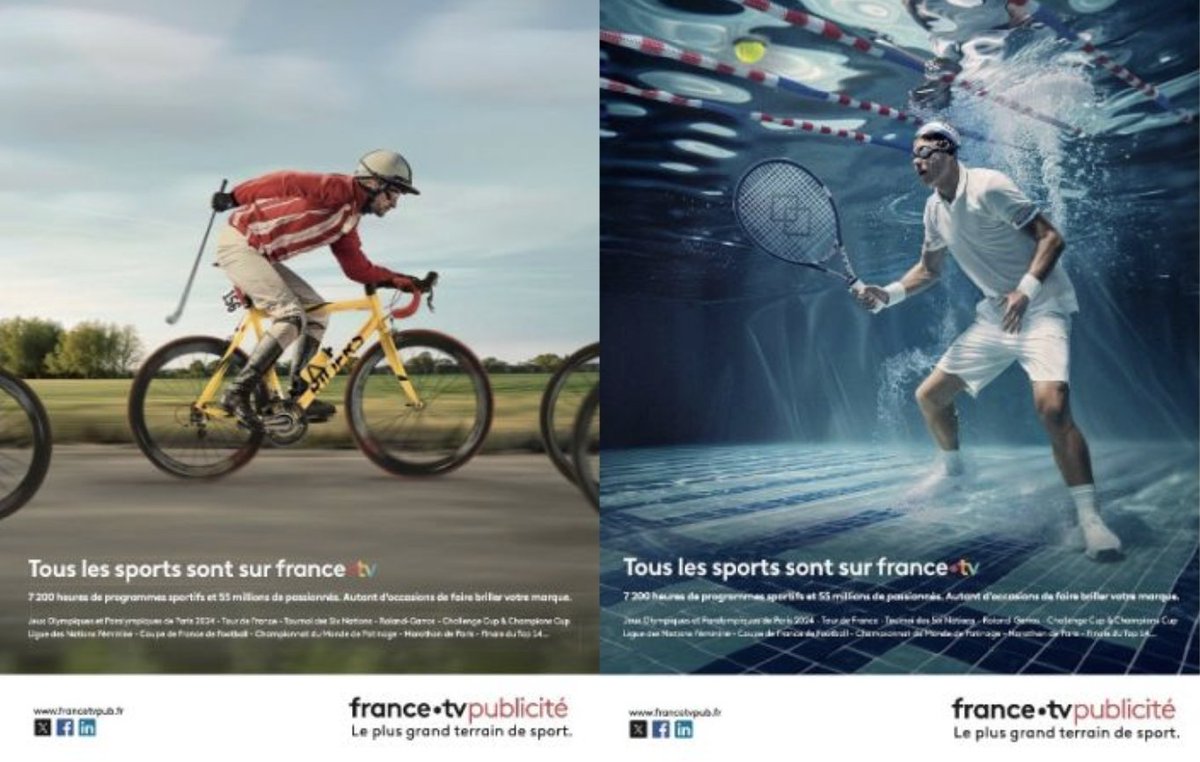 À vos marques 🏊‍♀️, set et match 🎾 ! 

La suite de notre campagne pour @francetvpub