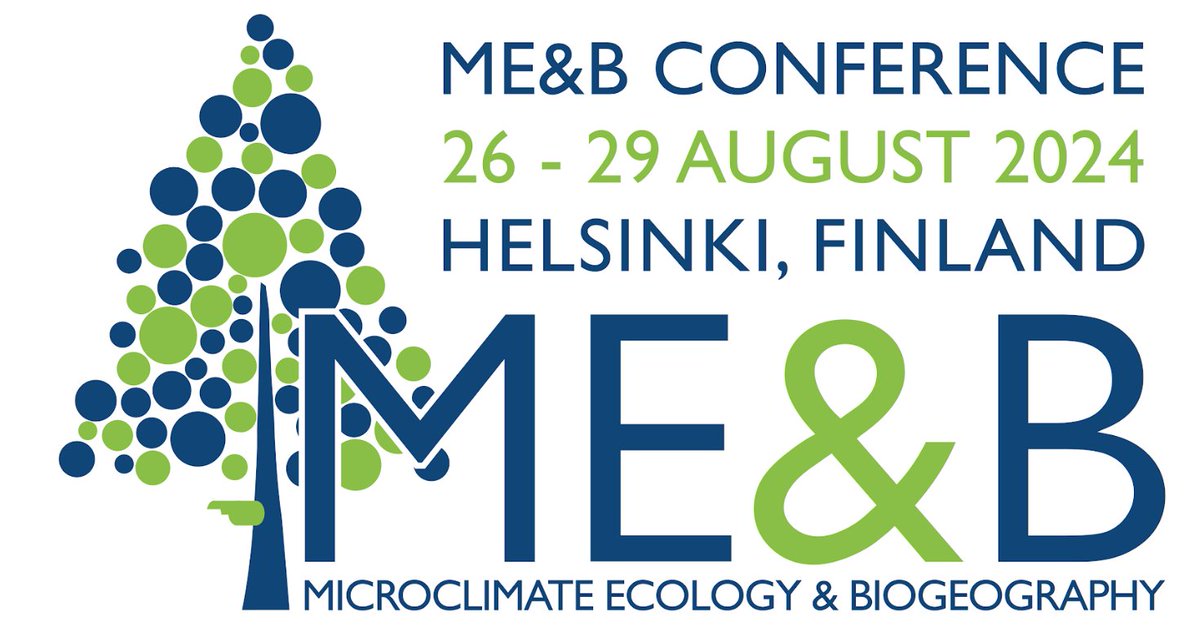 IT IS HERE! Registration is now open at meb2024.com for the Microclimate Ecology and Biogeography conference 26.-29.8.2024 in Helsinki, Finland Important dates Abstract submission until 30.4.2024 NOW OPEN! Registration until 31.7.2024 NOW OPEN! Welcome to #meb2024!