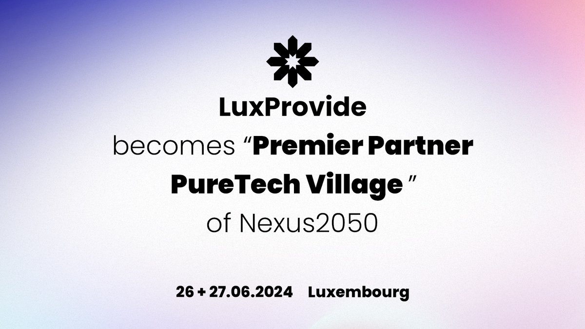 @luxprovide Joins #Nexus2050 as 'Premier Partner - PureTech Village'! As a strategic premier partner, #LuxProvide is committed to supporting this major #event and leveraging its benefits for #Luxembourg. Pre-register now: nexus2050.com