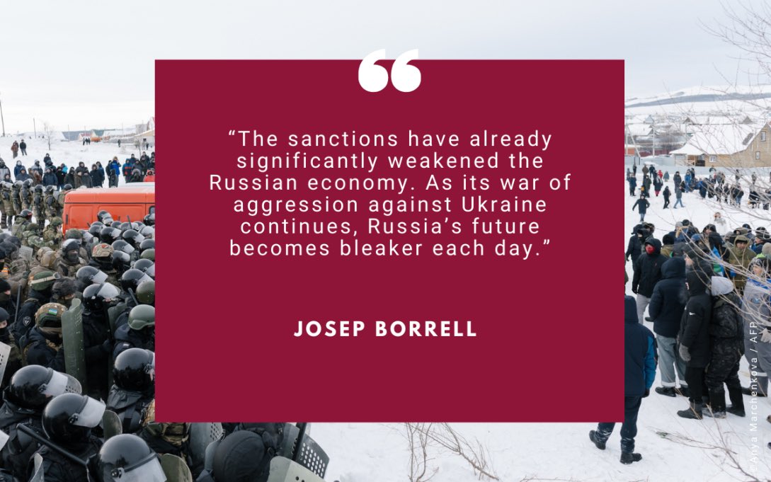 It is often said that the Russian economy is not really suffering from Western sanctions and that time is on Russia's side in its war of aggression against Ukraine. It is simply not true. I explain why in my new blog post: europa.eu/!wBPxkN