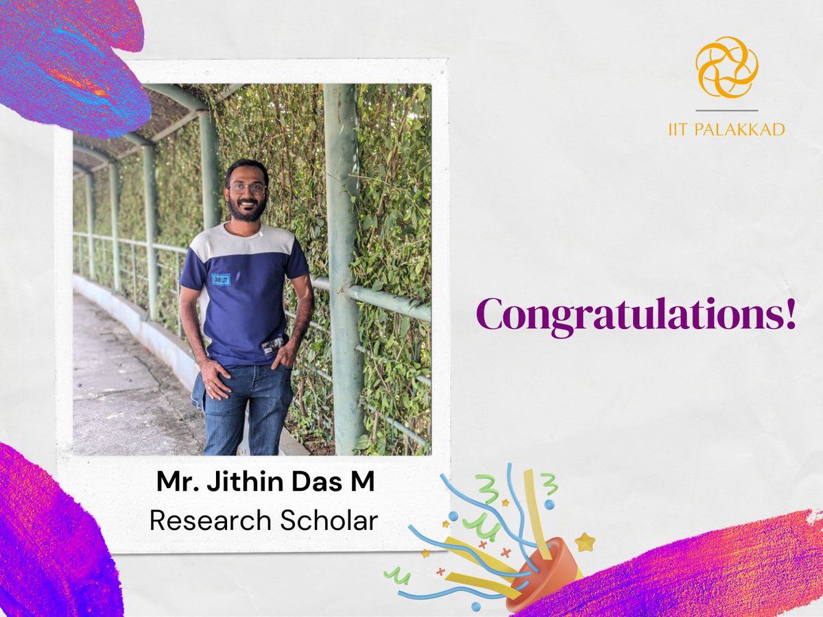 A huge shoutout to Mr. Jithin Das M, a Research Scholar in the Department of Mechanical Engineering! Mr. Das, mentored by Dr. Kesavan D, has been awarded the prestigious JASSO scholarship to pursue his studies in Japan from September 2024 to February 2025.
