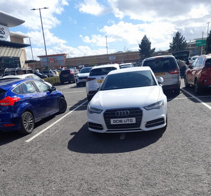 Just a touch over the line, this one. 

📍Riverside Retail Park, Coleraine