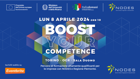 📅 Lunedì 8 aprile, h 10 - Sala Duomo, Ogr Torino 🚀📚 #BoostYourCompetence 🔗 uninsubria.it/boost-your-com… Evento organizzato dall'Ecosistema dell'Innovazione per scoprire l'ampia offerta formativa di @ecs_nodes e dei suoi partner #Uninsubria #Formazione #Imprenditorialità