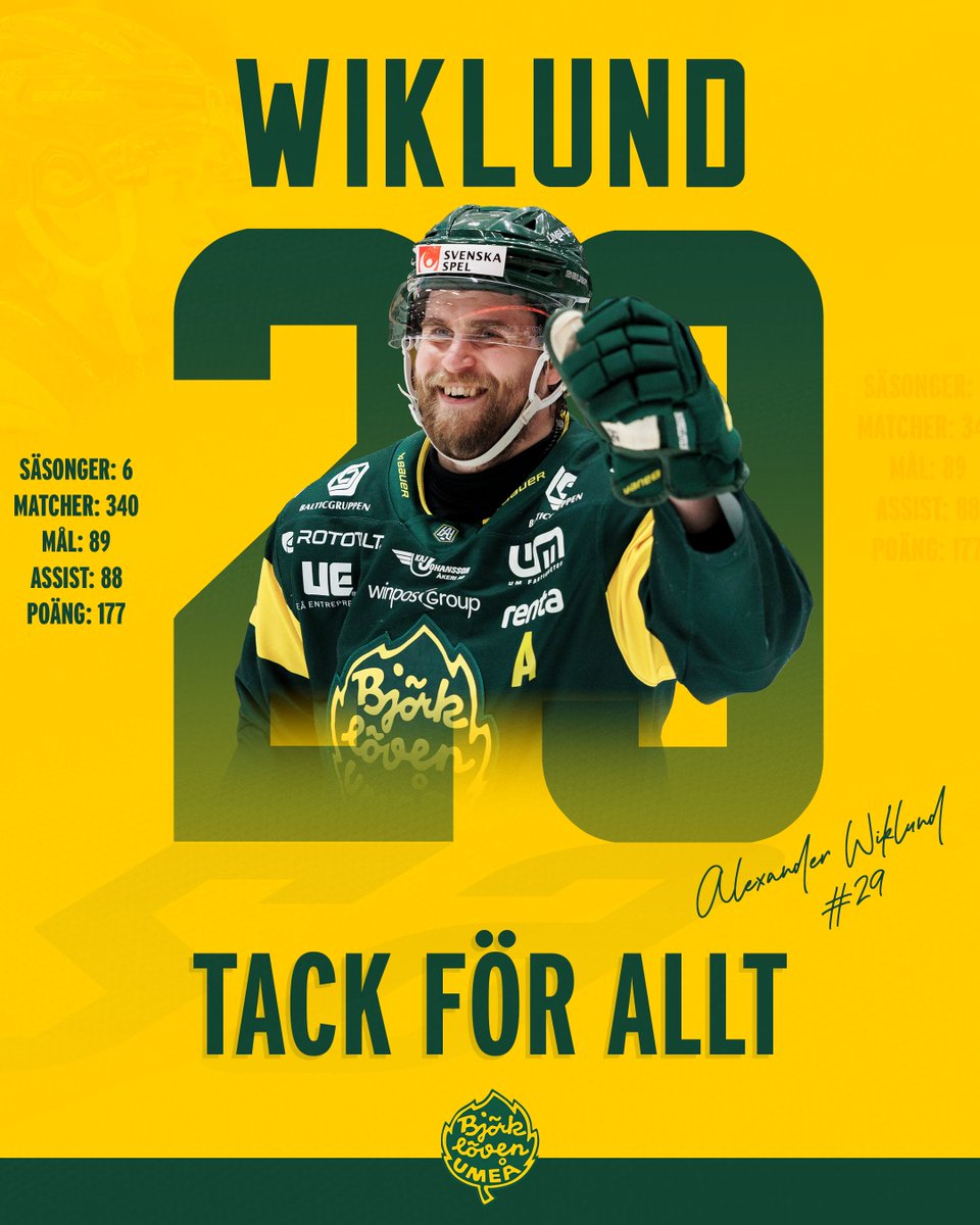 Tack för allt, Wiken! 💚💛 #björklöven