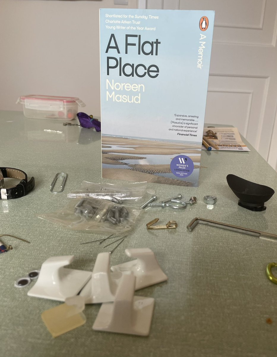 It’s paperback publication day for A FLAT PLACE! first we are sorting small objects from a box marked ‘random’ at my mother’s house