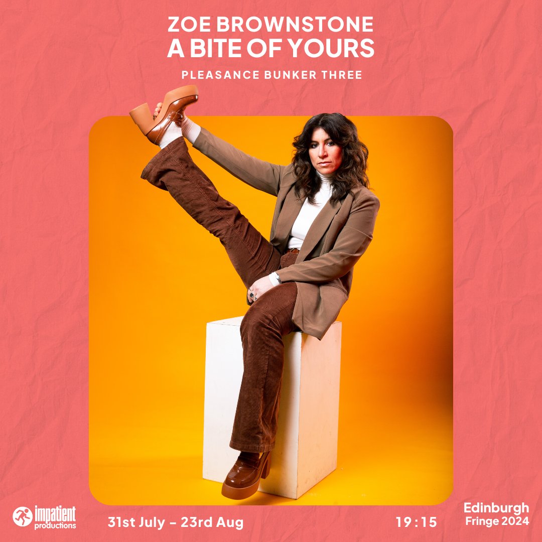 @ThePleasance @meladoodle @PleasanceComedy @edfringe @springdaycomedy @MrMattCrockett @LukeRollason @dylanwoodley @julings 19:15, @ThePleasance Bunker Three 31st July - 23rd August (not 13th) @zoebrownstone has been performing stand-up since before dating apps existed, and yet still does not know how love works! ...that's not the whole truth. 📸 @dylanwoodley pleasance.co.uk/event/zoe-brow…