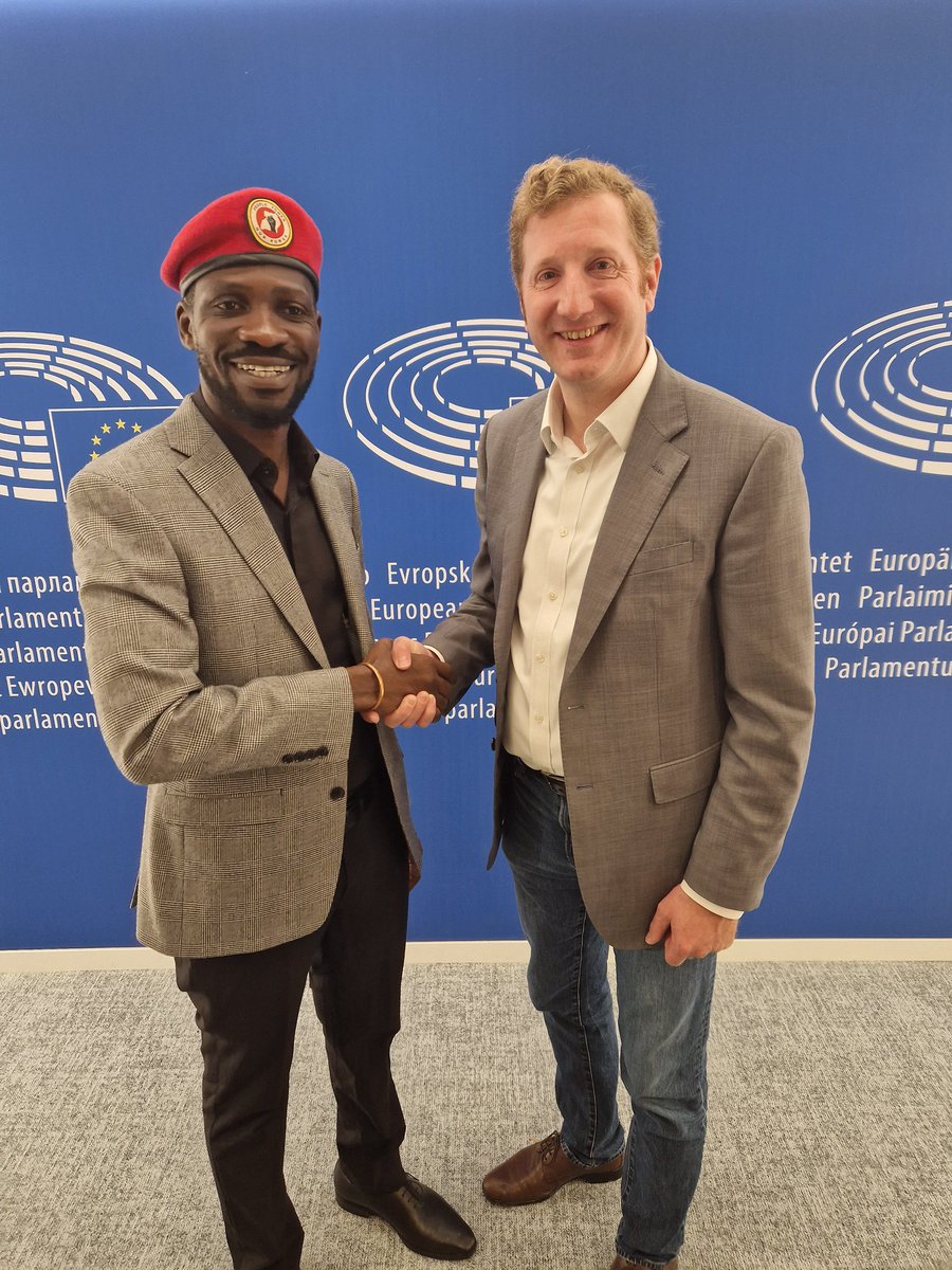 honored to receive again @HEBobiwine in Brussels. As Vice-President of the @Europarl_EN I support his quest for democracy and human rights for all people in Uganda. Europe shall support democrats, not dictators. Everywhere.