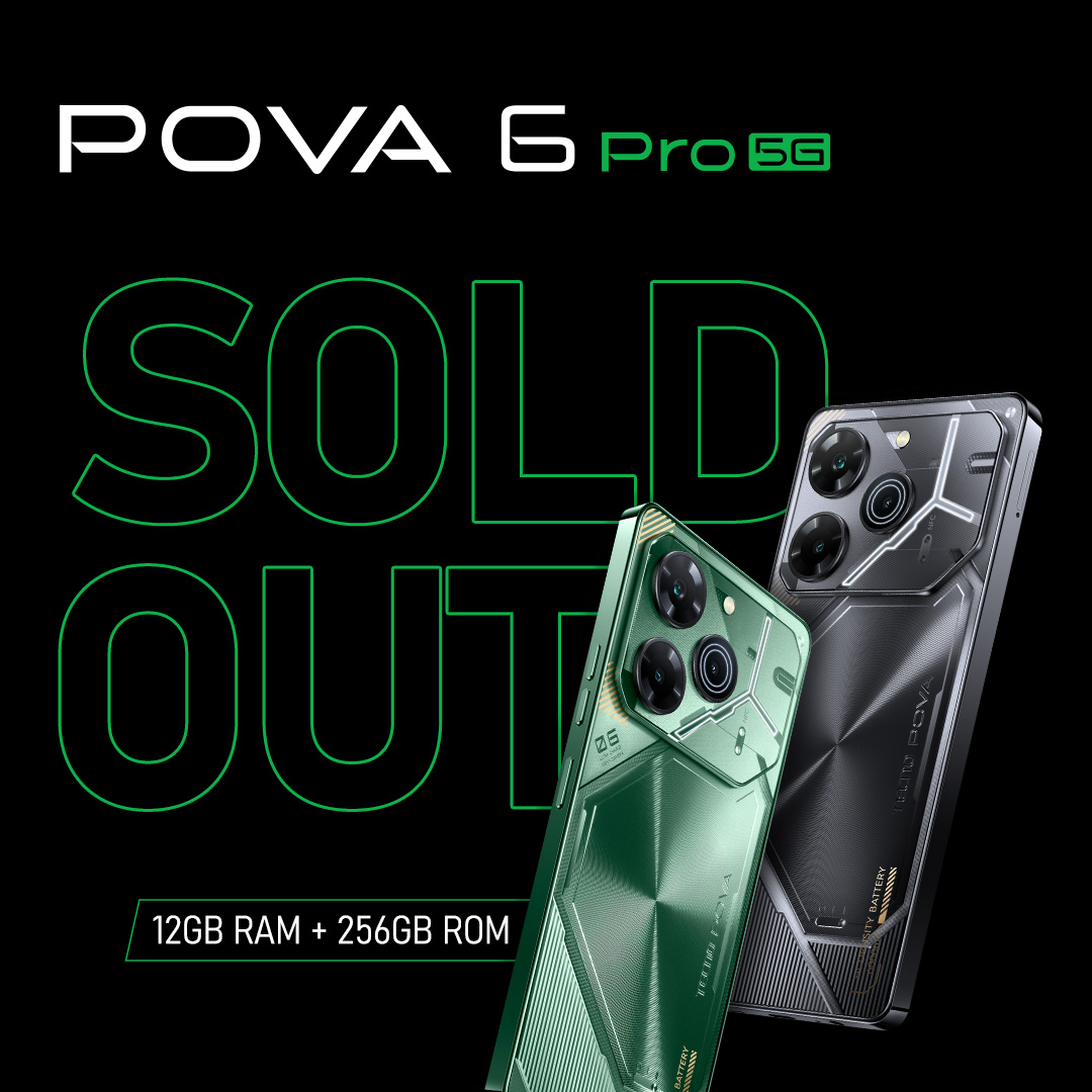 Wow, that was fast! The #Pova6Pro5G is temporarily out of stock due to overwhelming demand! But don't panic – we'll be back in action with fresh stock before you know it! 💨📱 #Pova6Pro5G #BetterFasterStronger