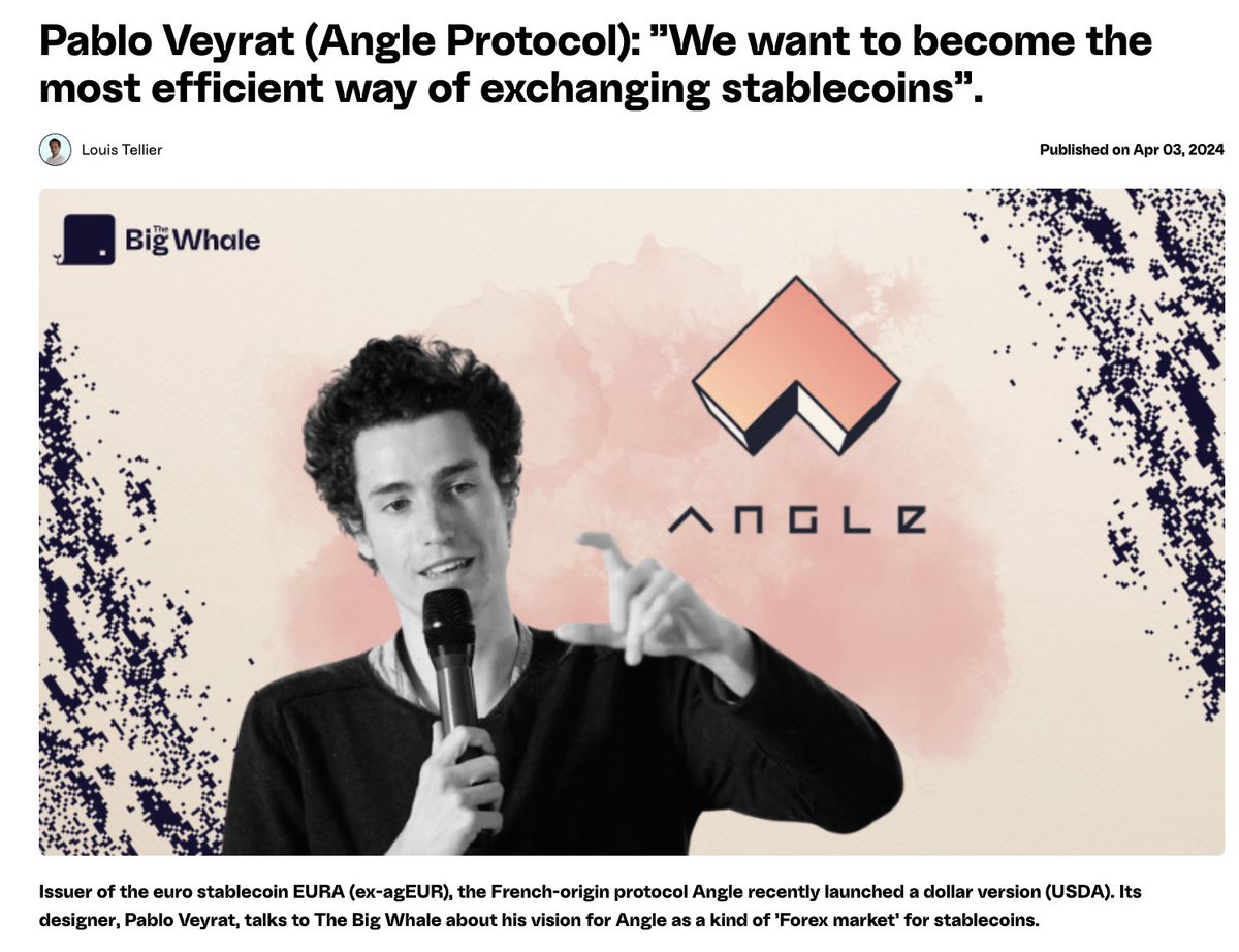 Go @AngleProtocol! For the entire stablecoin ecosystem to succeed, Angle will aim for $ANGLE = 1 👀