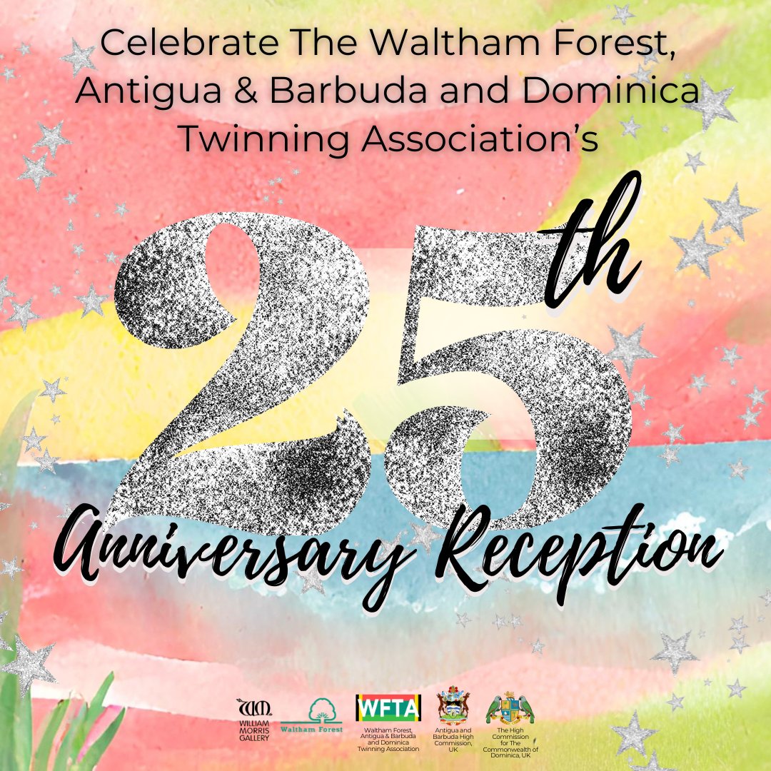 🎉 The Waltham Forest Twinning Association (WFTA) invites the community to celebrate as they reach their milestone 25th Anniversary on Saturday 27 April 2024. From 6-9pm at William Morris Gallery. #WFTA25 For more information and to book tickets, visit: bit.ly/WFTA-25-TICKETS