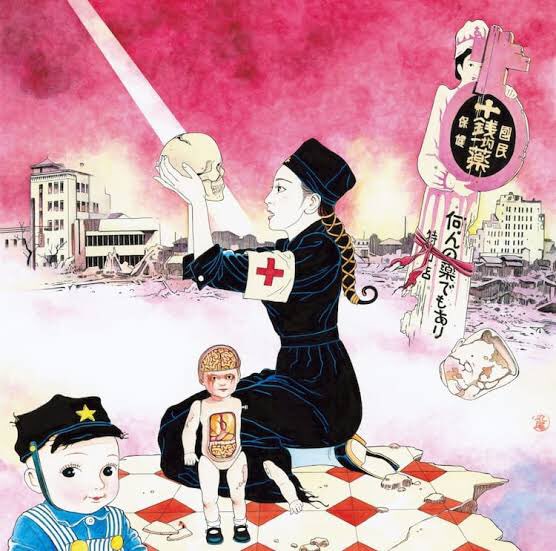 漫画家が書いた音楽CDジャケット 丸尾末広センセの作品のジャケットは