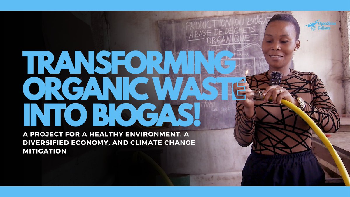 We have shared Nadege Mukanisa's project on YouTube! It tackles organic waste, youth unemployment, & deforestation through biogas. Watch & learn how we can create a healthier planet & economy together! Click the link to watch this youth making changes bit.ly/3PPkXgG