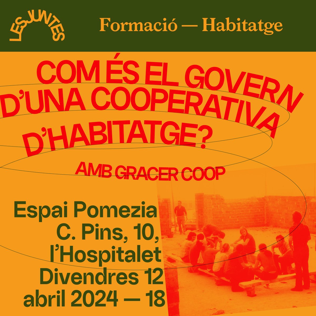 💡Divendres 12 d’abril continuem amb el cicle de #formacions sobre el model cooperatiu aplicat a l’habitatge! Comptarem amb en José Granados de @GracerCoop per a parlar dels diferents models de governança de les #cooperativeshabitatge