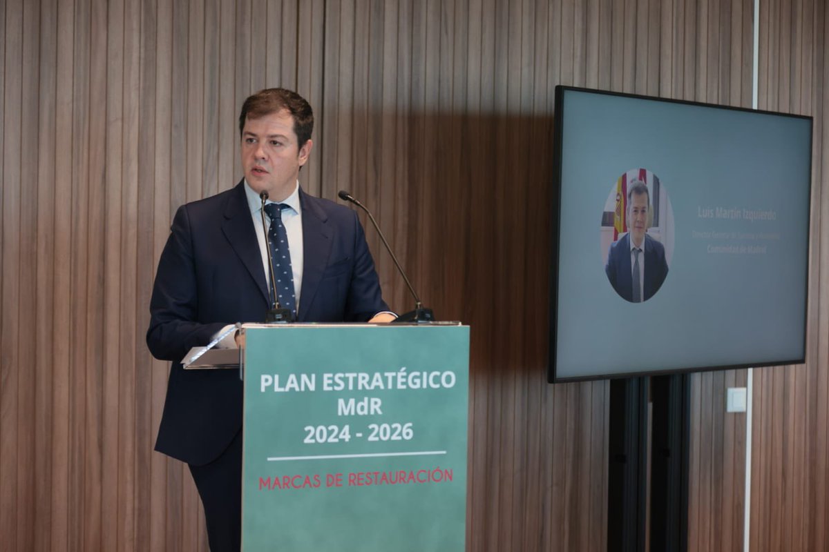 Que suerte poder contar siempre con la @ComunidadMadrid🔝👏🏼 Gracias a Luis Martín Izquierdo, director general de Turismo y Hostelería por acompañarnos en la presentación del #PlanEstrategicoMdR 2024-2026🤞🏼✨
